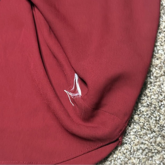 Melrose and Market Burgundy Lace Top - Picture 4 of 10